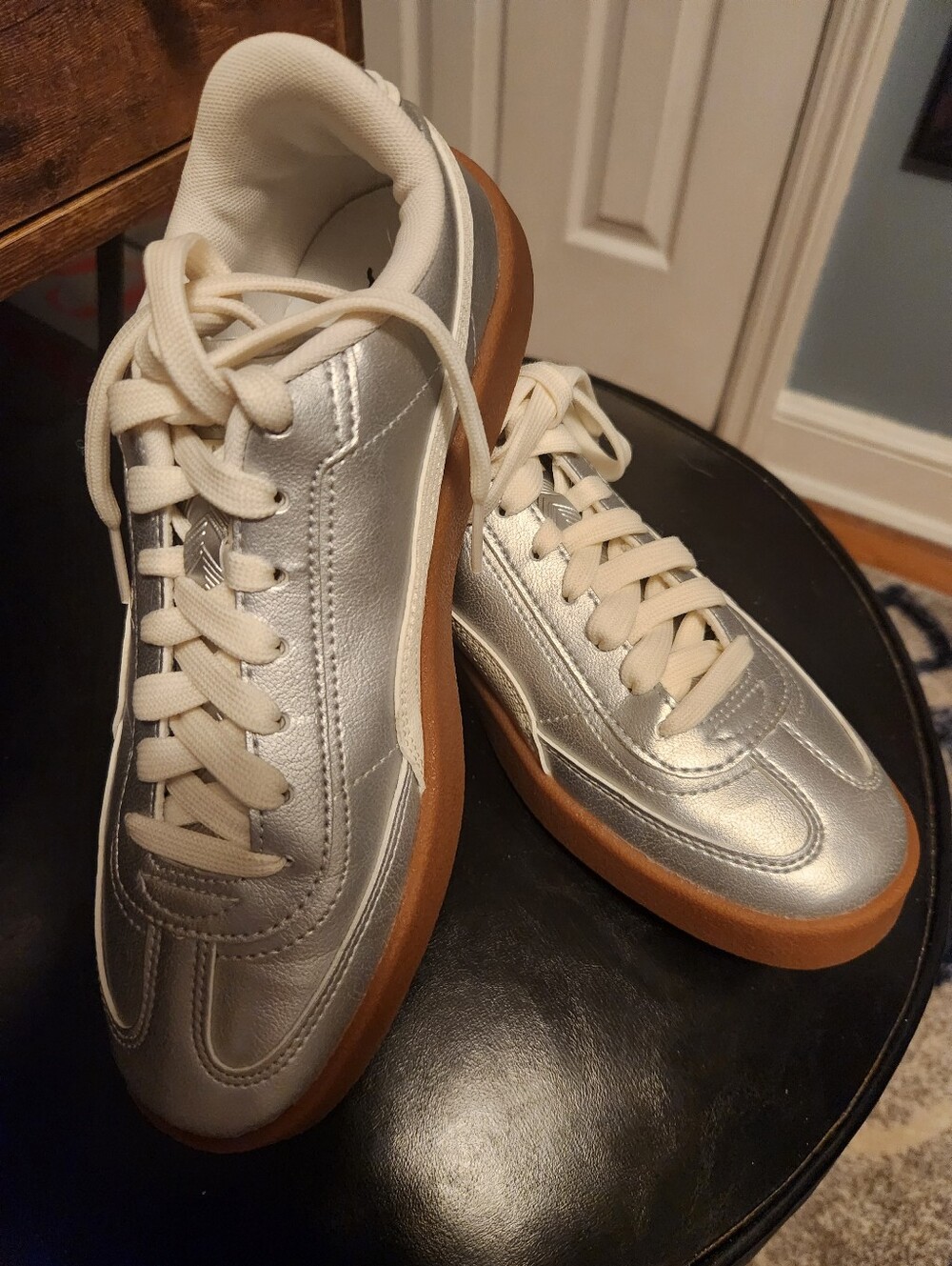Puma Club Era II Womens Size US Size 7 Silver Sneakers - Picture 3 of 15